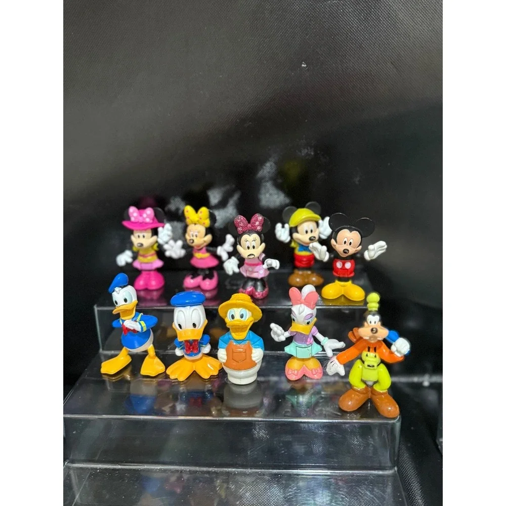Disney Mickey Mouse Minnie Donald Daisy Goofy 10 Piece‎ Mini Figure  Collection